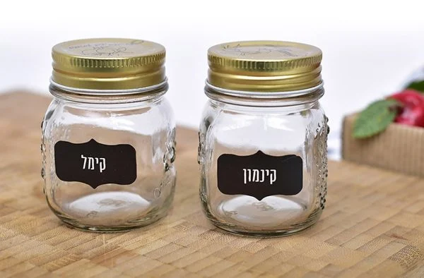 מדבקות תבלינים ממותגות, מדבקות אישיות, מדבקות עמידות למים ולחום, התבלינים שלי