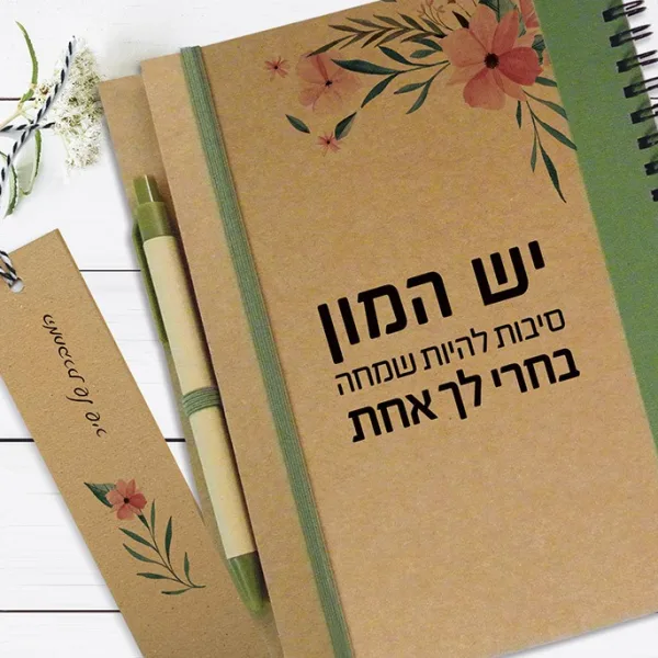 מתנה אישית עם משפט מוטיבציה - ״יש המון סיבות להיות שמח, בחר לך אחת״