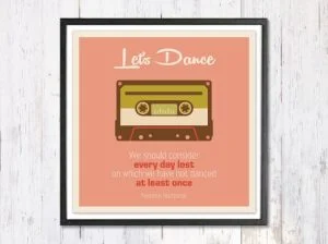 Lets Dance - תמונת רטרו, להדפסה עצמית – תמונה 2