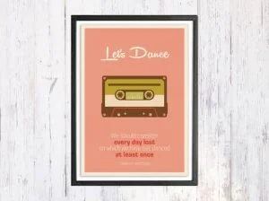 Lets Dance - תמונת רטרו, להדפסה עצמית – תמונה 1