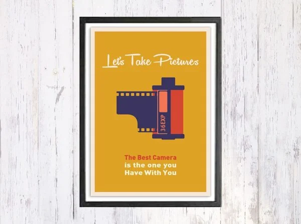 Let's Take Picture - תמונת רטרו, להדפסה עצמית