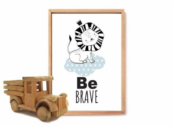 פוסטר לחדר ילדים, Be Brave