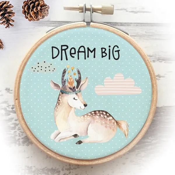 חישוק בד לחדר הילדים DREAM BIG