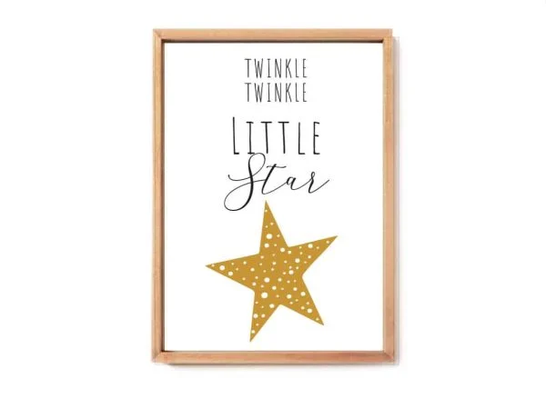 הדפס לחדר ילדים, Little Star