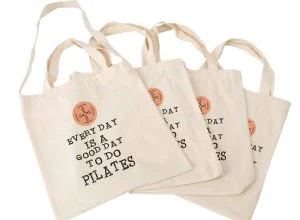 תיק כותנה לחוג פילאטיס PILATES – תמונה 1