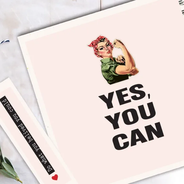 מחברת העצמה אישית ליום האשה - YES, YOU CAN