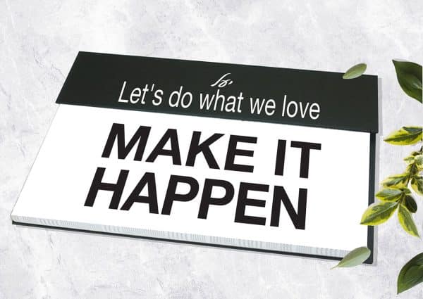 לוח תכנון שבועי - MAKE IT HAPPEN