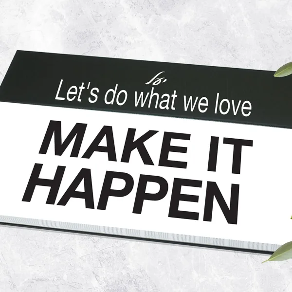 לוח תכנון שבועי - MAKE IT HAPPEN