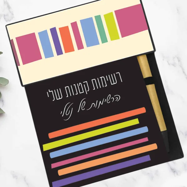 פנקס ממו שולחני בעיצוב גאומטרי