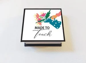 קוביית ממו ממותגת Made to teach – תמונה 1