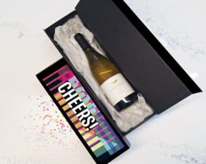 מארז לבקבוק יין בעיצוב אישי, מתאים כמתנה לכל ארוע