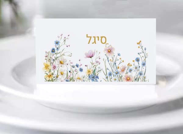 כרטיסי הושבה לשולחן החג