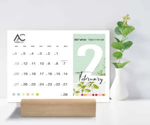 לוח שנה ממותג בתוספת לוגו חברה – תמונה 3